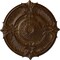 Ekena Millwork Attica Acanthus Leaf Medallion (Canopies up to 4 5/8"), 53 1/2"OD x 3 1/2"P, Root Beer Crackle CM53ATRBC - alternate 1